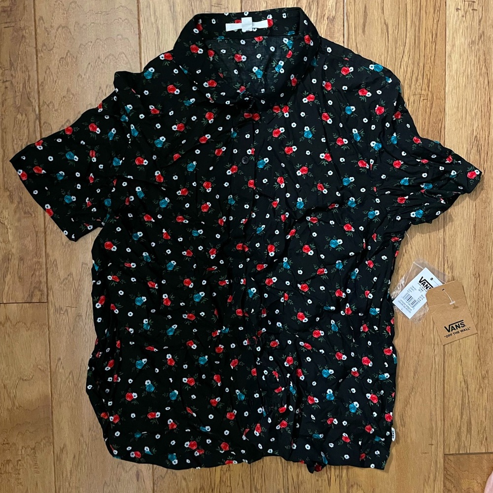 Vans Womens Button down shirt NWT
